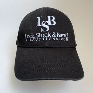 LSB Lock Stock & Barrel Baseball Hat Embroidered 100% Cotton Black